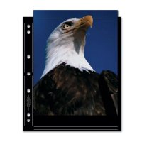 【ワゴンセール】8ｘ10（六切）インチプリント用/2枚/25枚入り　3穴タイプ　ブラック