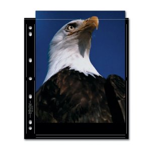 画像1: 【ワゴンセール】8ｘ10（六切）インチプリント用/2枚/25枚入り　3穴タイプ　ブラック